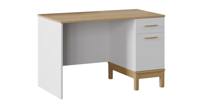 Hanah Home Etto - Mm1.44.02.U1 Escritorio de Estudio Madera y Roble Blanco